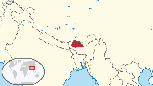Fayl:Bhutan in its region.svg