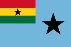 The Ghanaian civil air ensign