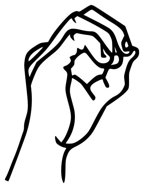 Fayl:Sign language O.svg