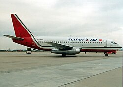 1991 yil oktyabr oyida Shtutgart aeroportida Boeing 737-200 (TC-JUU)