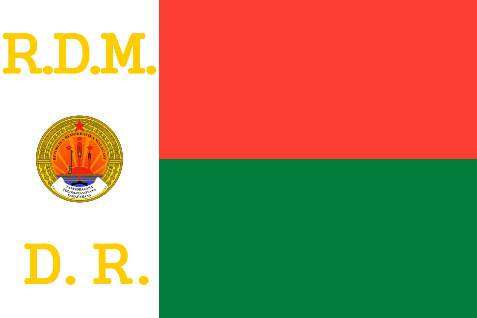 Fayl:Presidential Standard of Madagascar (1976-1993).svg