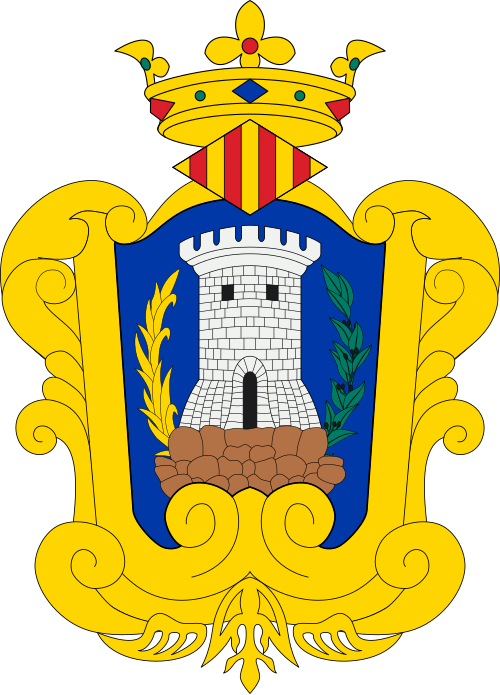 Fayl:Escut de Cocentaina ornamentat.svg