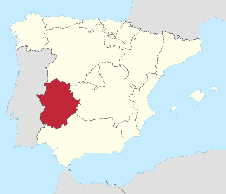 Fayl:Extremadura in Spain.svg