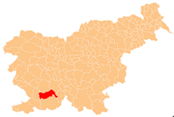 Pivka munitsipaliteti xaritasi