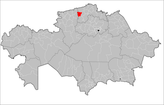 Timiryazev tumani xaritada