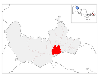 Namangan tumani xaritada