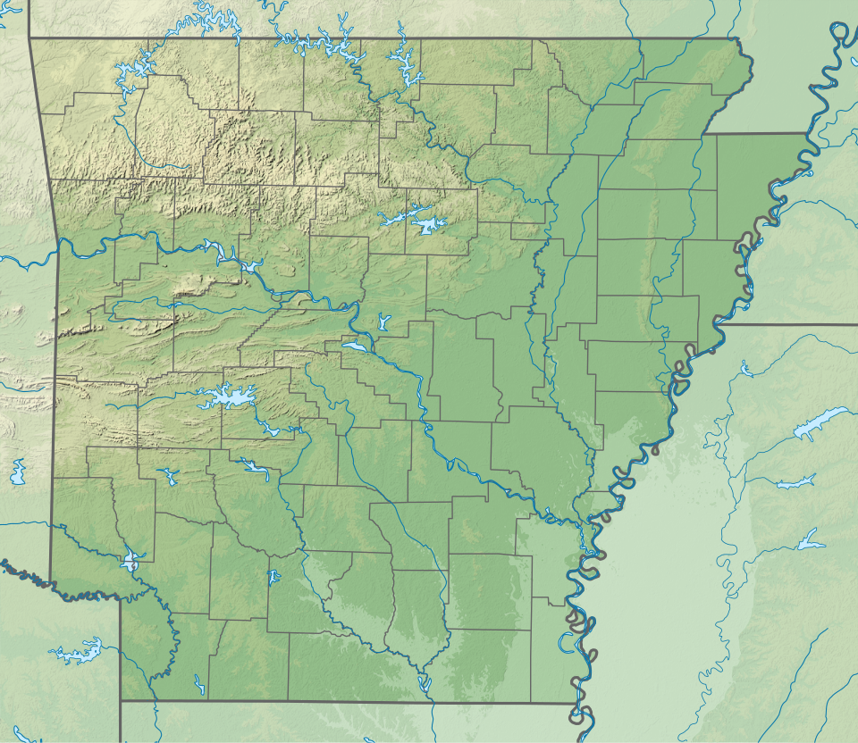 Fayl:USA Arkansas relief location map.svg