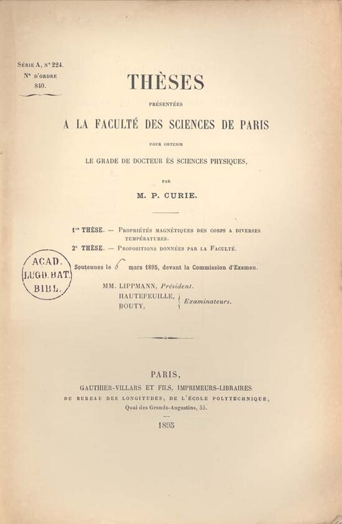 Fayl:Curie1895These.jpg