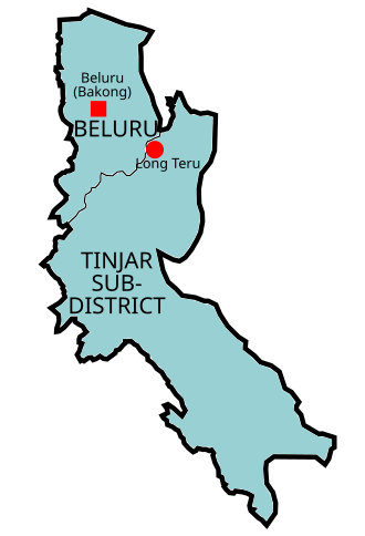 Fayl:Map of Beluru District, Sarawak.svg