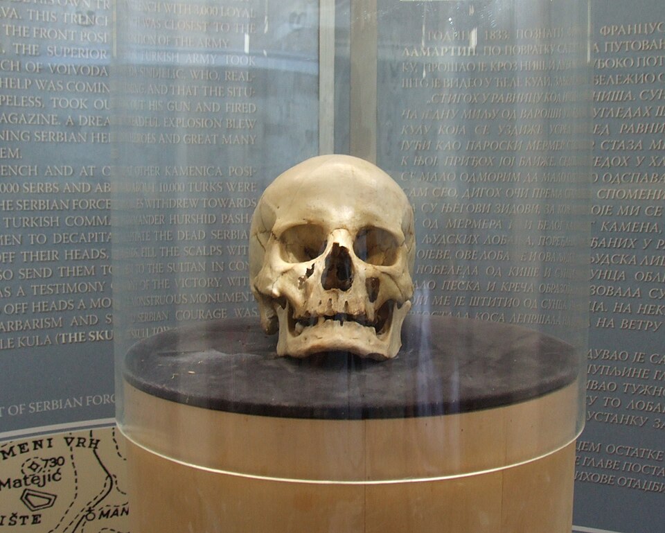 Fayl:Ćele-kula - Stevan Sinđelić skull.JPG
