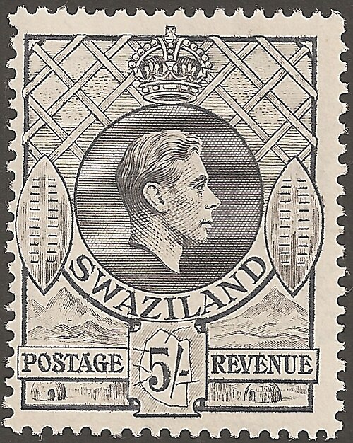Fayl:Timbre Swaziland G6 5sgris 1938.jpg