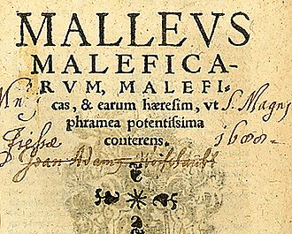Titlepage from the book Malleus Maleficarum