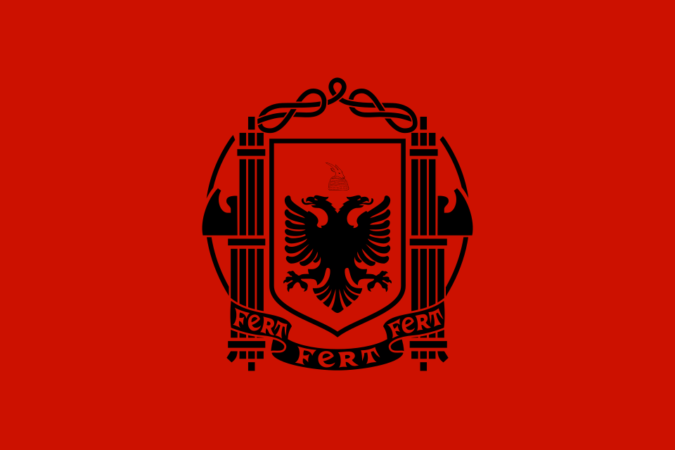 Fayl:Flag of Albania (1939–1943).svg