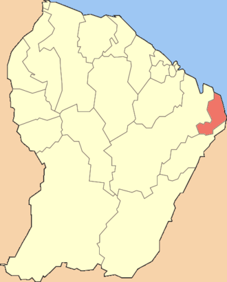 Ouanary xaritada