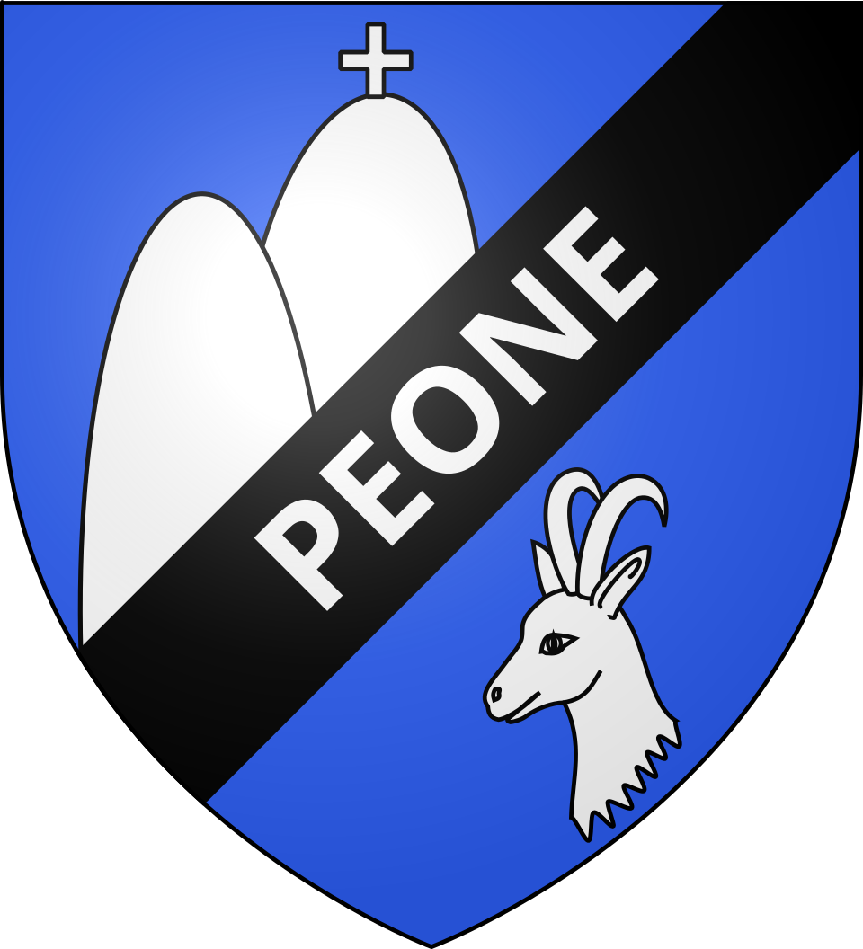 Fayl:Blason ville fr Péone 06.svg