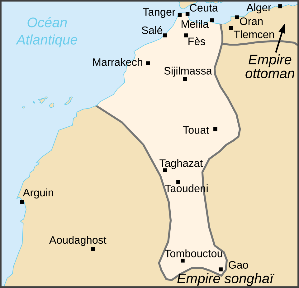 Fayl:Conquêtes des Saadiens.svg
