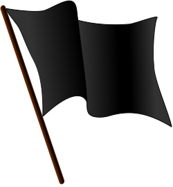 Fayl:Black flag waving.svg