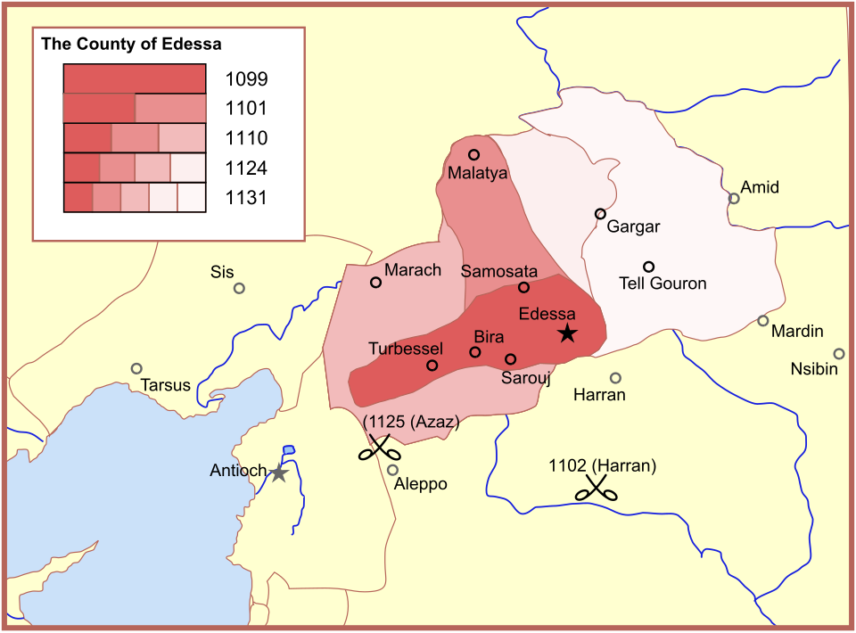 Fayl:Map County of Edessa 1098-1131-en.svg