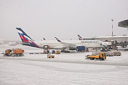 Airbus A350 samolyoti Sheremetyevoda