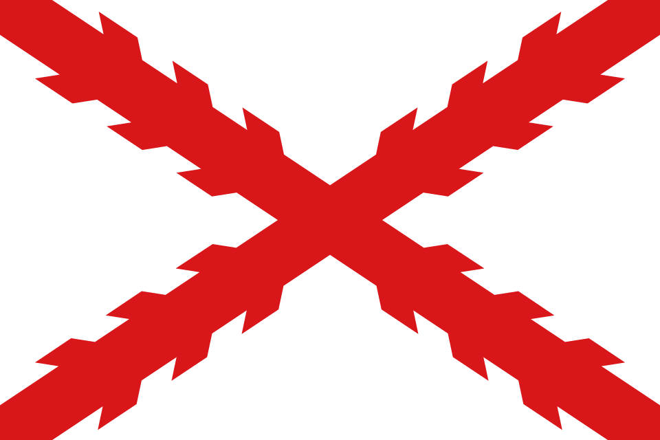 Fayl:Flag of Cross of Burgundy.svg