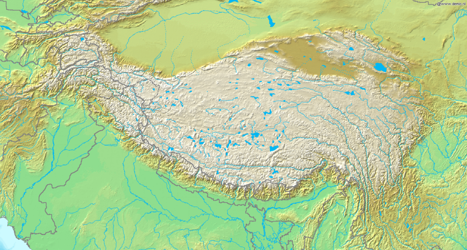 Fayl:Topografic map of Tibetan Plateau.png