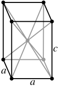 Tetragonal, body-centered