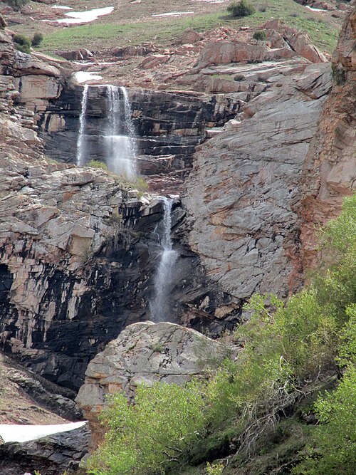 Fayl:"Black waterfall" Chimgan.JPG