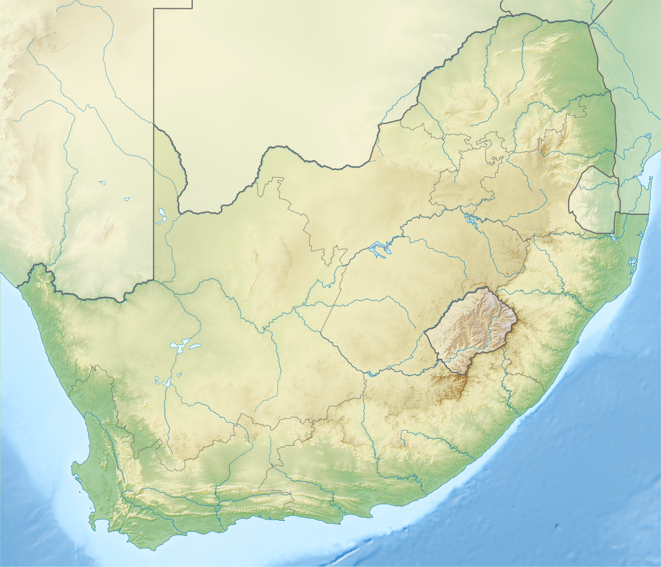 Fayl:South Africa relief location map.svg