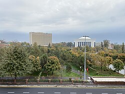 Amir Temur xiyobonining Yuridik universitetidan koʻrinishi