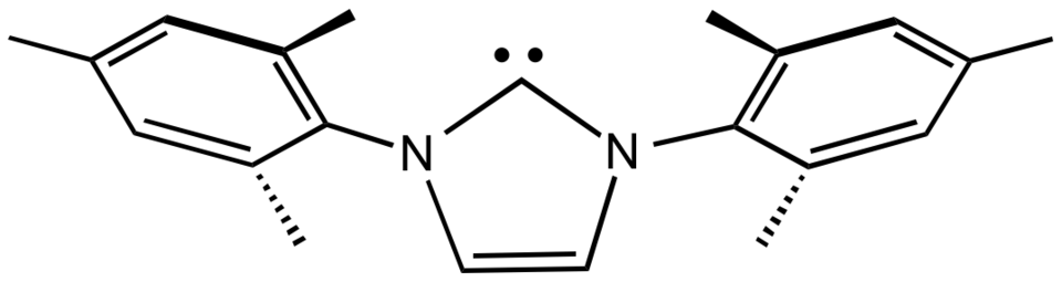 Fayl:1,3-bis(2,4,6-trimethylphenyl)imidazol-2-ylidene (aka IMes).png