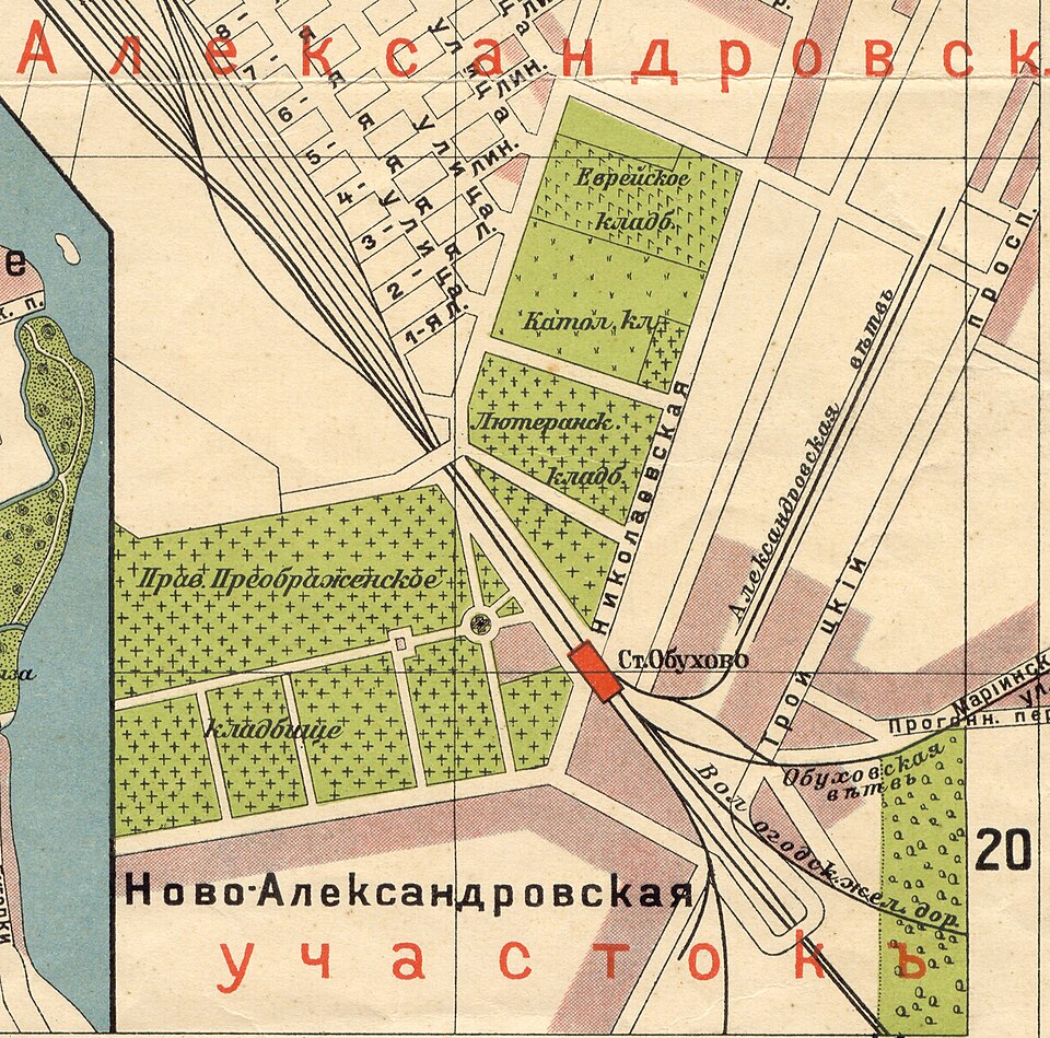 Fayl:План Преображенского кладбища (СПб), 1913.jpg