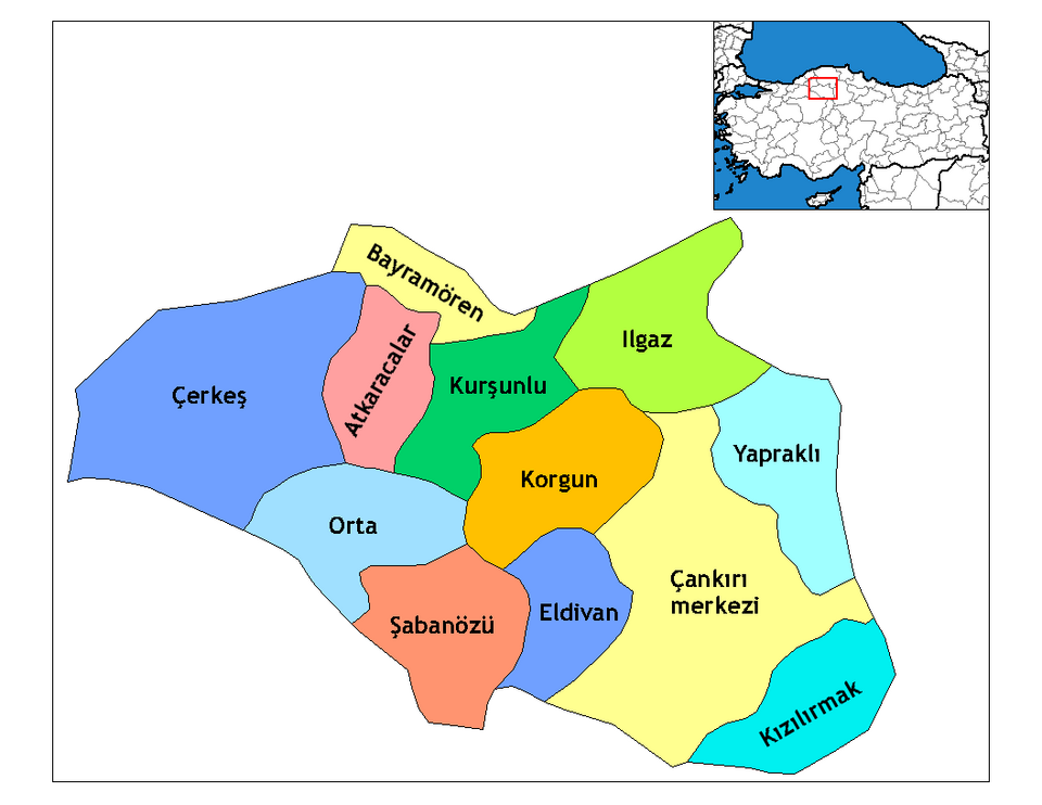 Fayl:Çankırı districts.png