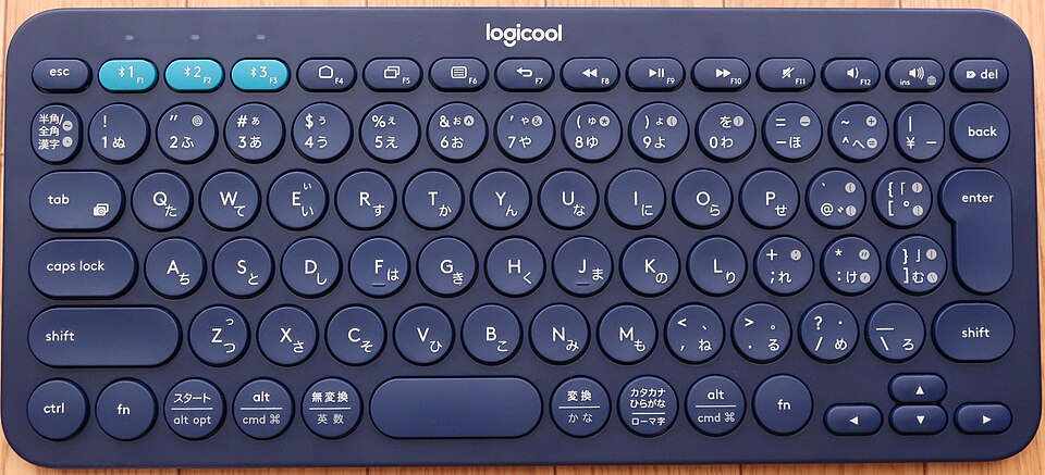 Fayl:Logicool K380 Japanese bluetooth keyboard.jpg