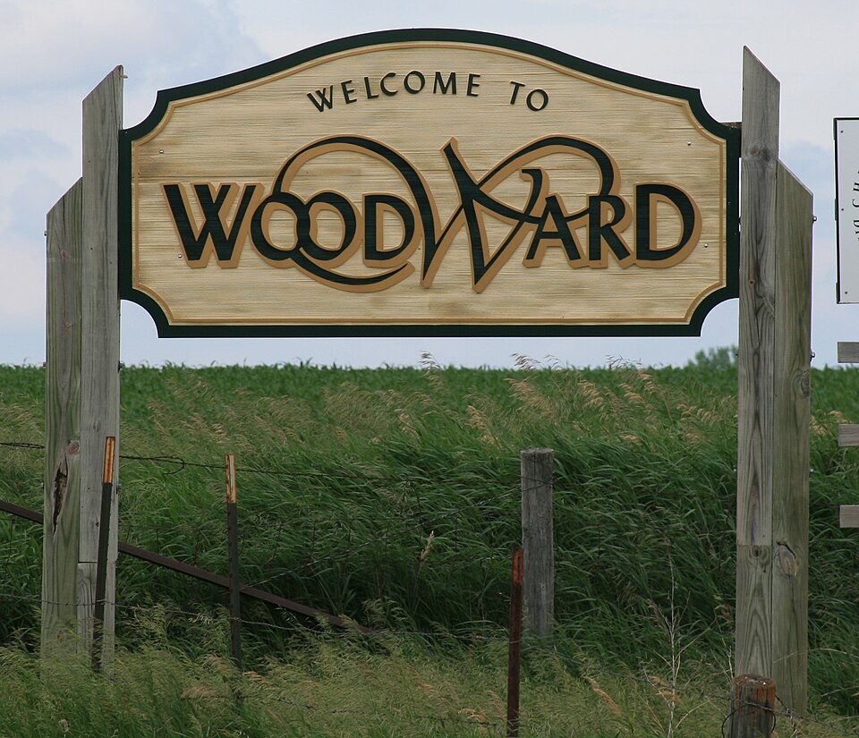 Fayl:Woodward Iowa 20090607 Sign.JPG